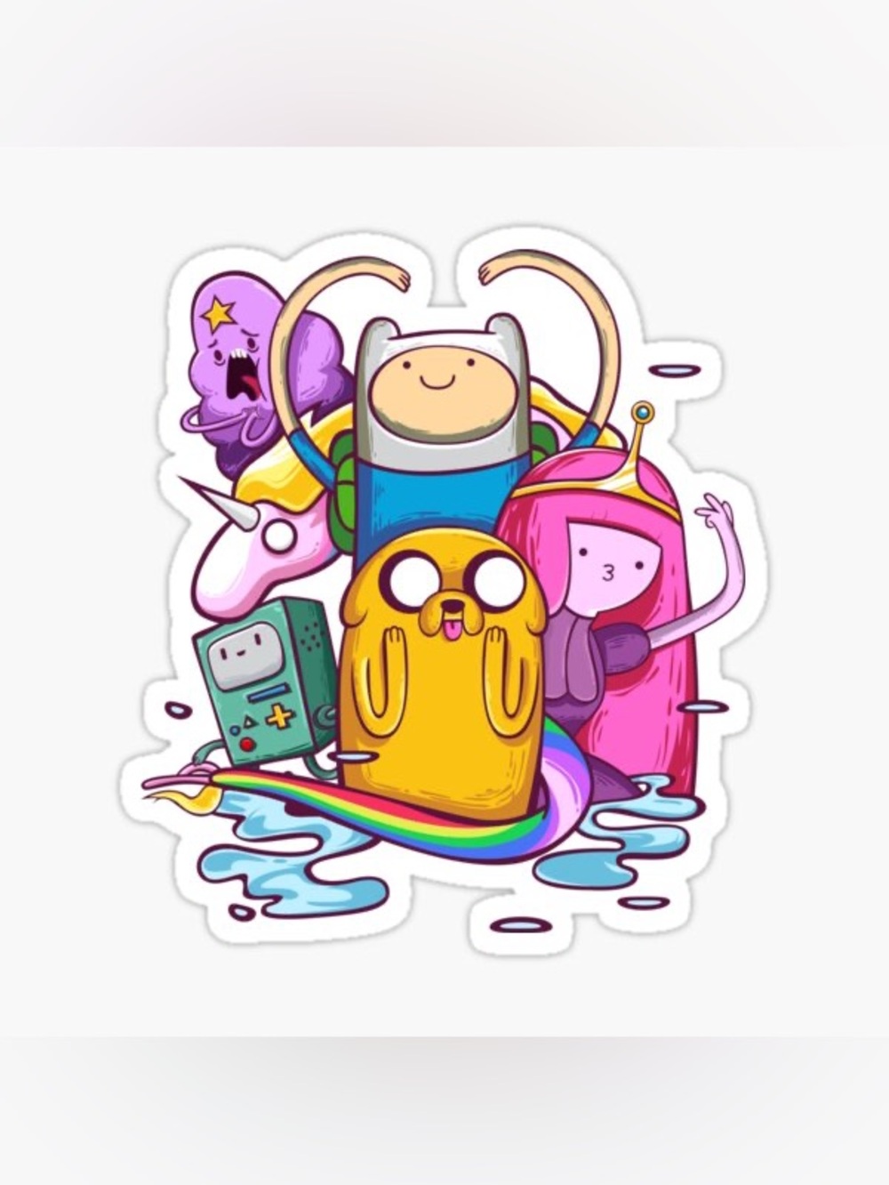 Set of 3 Adventure Time 3” Vinyl Stickers
